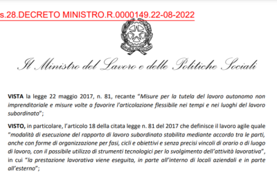 Per il lavoro agile dal prossimo 1° settembre accordo individuale e semplificazione strutturale