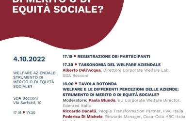 Welfare aziendale: strumento di merito o di equità sociale?