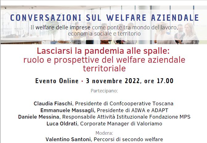 Lasciarsi la pandemia alle spalle: ruolo e prospettive del welfare aziendale territoriale