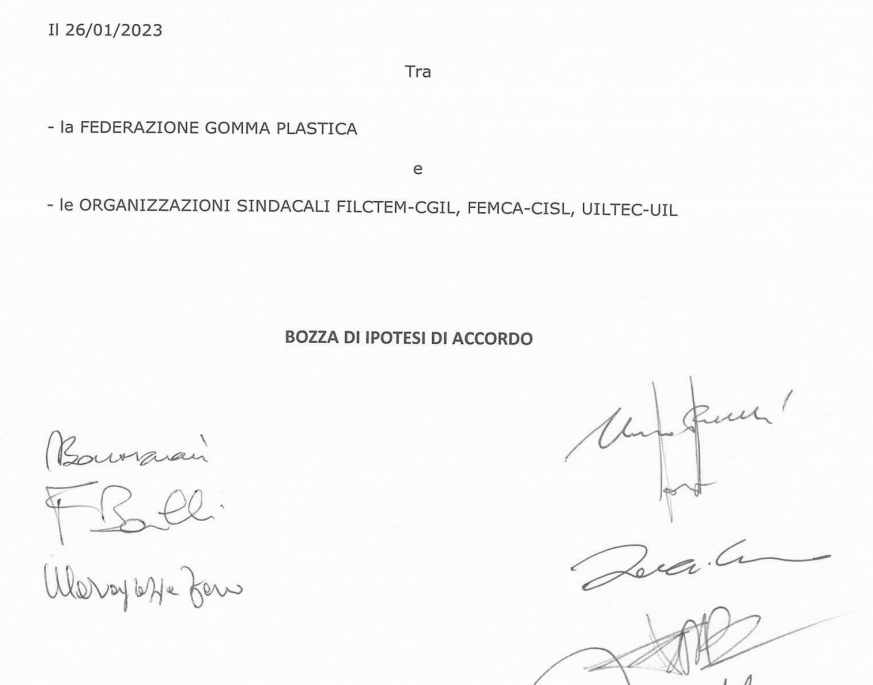 CCNL Gomma Plastica Sottoscritta L ipotesi Di Accordo Per Il Rinnovo ccnl-gomma-plastica-sottoscritta-l-ipotesi-di-accordo-per-il-rinnovo